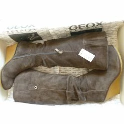 Geox Genuine Suede Leather Boots Brown -winter shoes Sales 2023 78256 8