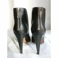 Sportmax Leather High Heel Boots Black -winter shoes Sales 2023 78271 10