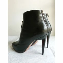 Sportmax Leather High Heel Boots Black -winter shoes Sales 2023 78271 9
