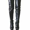 Pole Dance Shoes Black Sexy Boots Thigh High Boots Women Platform Almond Toe Stiletto Heel Over The Knee Boots