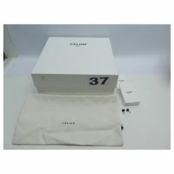 Céline NEW CELINE SHOES TRIANGLE ANKLE BOOTS WITH HEELS 37 BLACK LEATHER BOOTS SHOES -winter shoes Sales 2023 791478 6