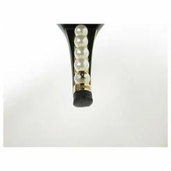 CHANEL G BOOTS SHOES29301 37 LEATHER & BEADS PEARLS ANKLE BOOTS Black -winter shoes Sales 2023 791502 8