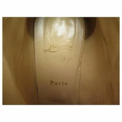 CHRISTIAN LOUBOUTIN COURSIVE ANKLE BOOTS 40 BLUE LEATHER BOOTS Navy Blue -winter shoes Sales 2023 791617 5