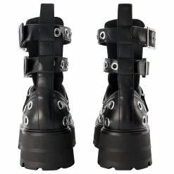 Ankle Boots - Alexander Mcqueen - Black/White - Leather -winter shoes Sales 2023 794231 3