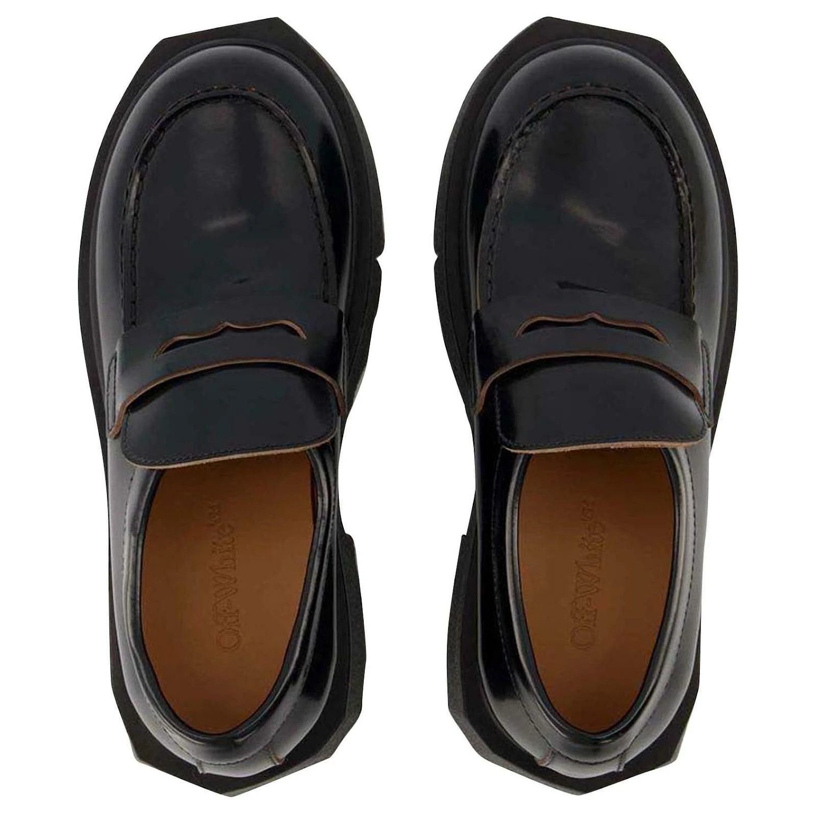 Off-White Sponge Loafer Ankle Boots - Off White - Black/Militaire - Leather 4 Off-White Sponge Loafer Ankle Boots - Off White - Black/Militaire - Leather - Image 4