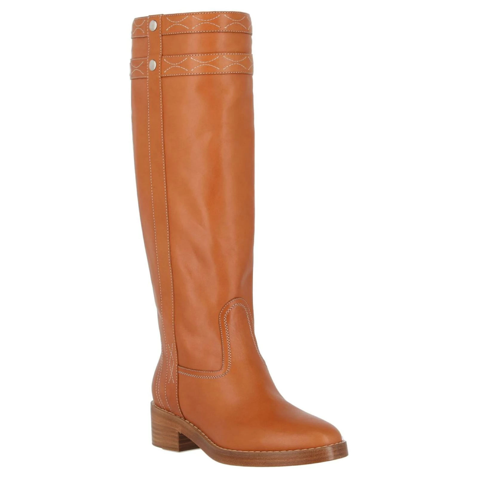 Céline Celine Tall Leather Riding Boots Brown 2 Céline Celine Tall Leather Riding Boots Brown - Image 2