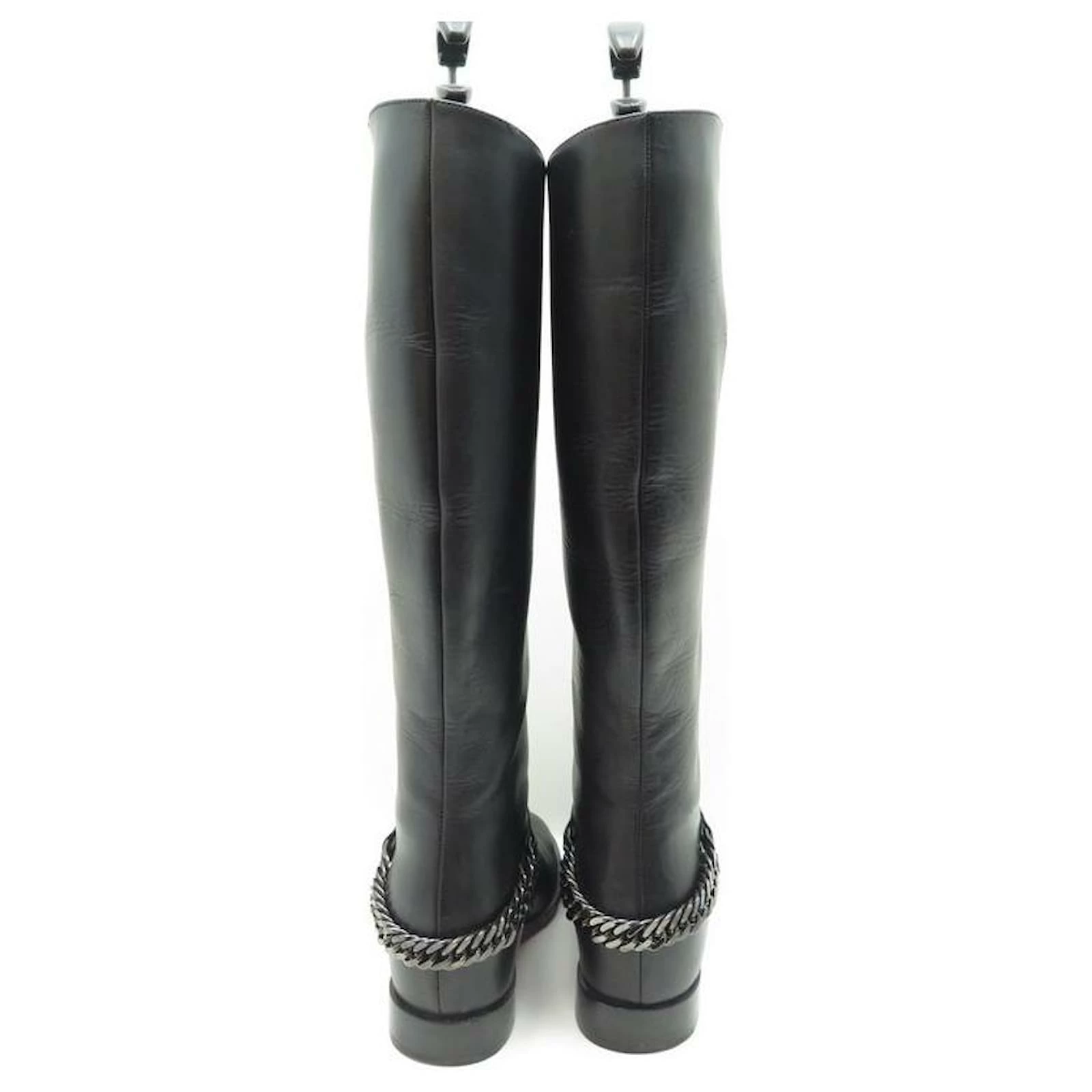 CHRISTIAN LOUBOUTIN SHOES CATE BOOTS 35.5 BLACK LEATHER BOOTS SHOES 4 CHRISTIAN LOUBOUTIN SHOES CATE BOOTS 35.5 BLACK LEATHER BOOTS SHOES - Image 4