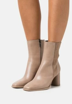 Tamaris High Heeled Ankle Boots - Taupe