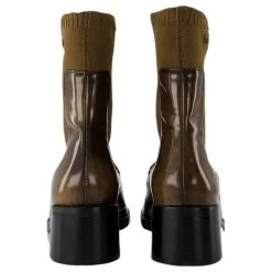 See By Chloé Mallory Boots In Brown Leather/Fabric -winter shoes Sales 2023 803444 3