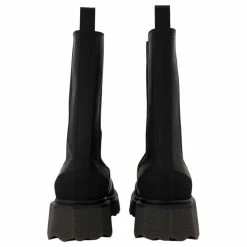 Off-White Off White Sponge Sole High Chelsea Boots In Black/Green Leather Khaki -winter shoes Sales 2023 804631 3