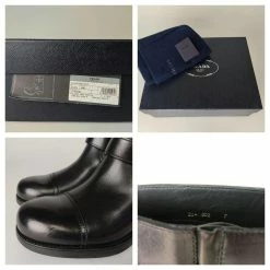 Prada Rodeo Leather Boots (eu 41) Black -winter shoes Sales 2023 806016 9