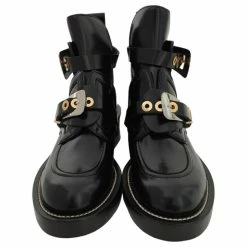Balenciaga Black Leather Belt Boots 12 Balenciaga Black Leather Belt Boots -winter shoes Sales 2023 808819 3
