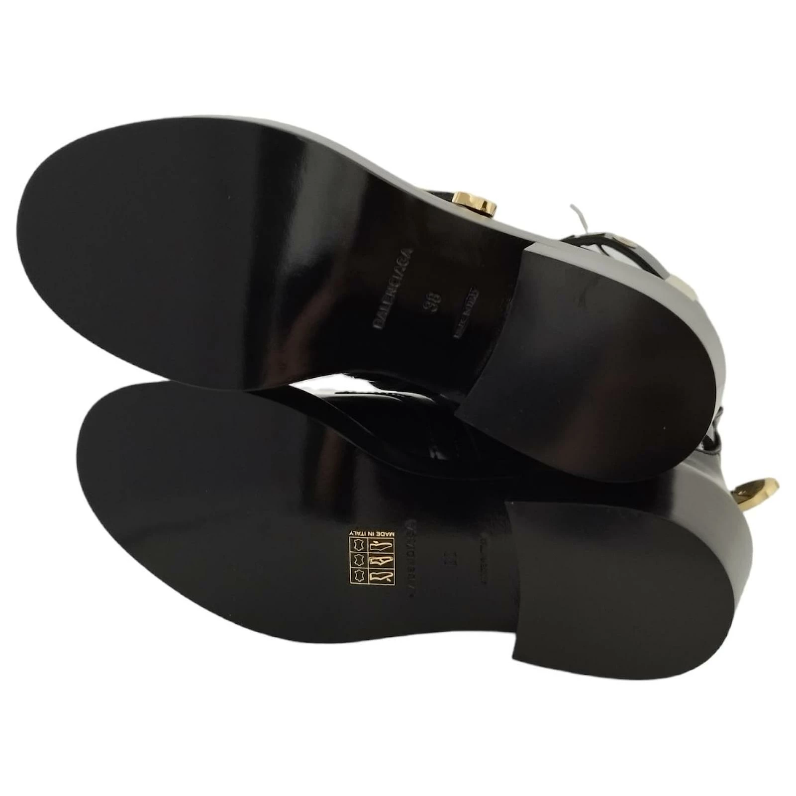 Balenciaga Black Leather Belt Boots 4 Balenciaga Black Leather Belt Boots - Image 4