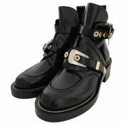 Balenciaga Black Leather Belt Boots 15 Balenciaga Black Leather Belt Boots -winter shoes Sales 2023 808819 6