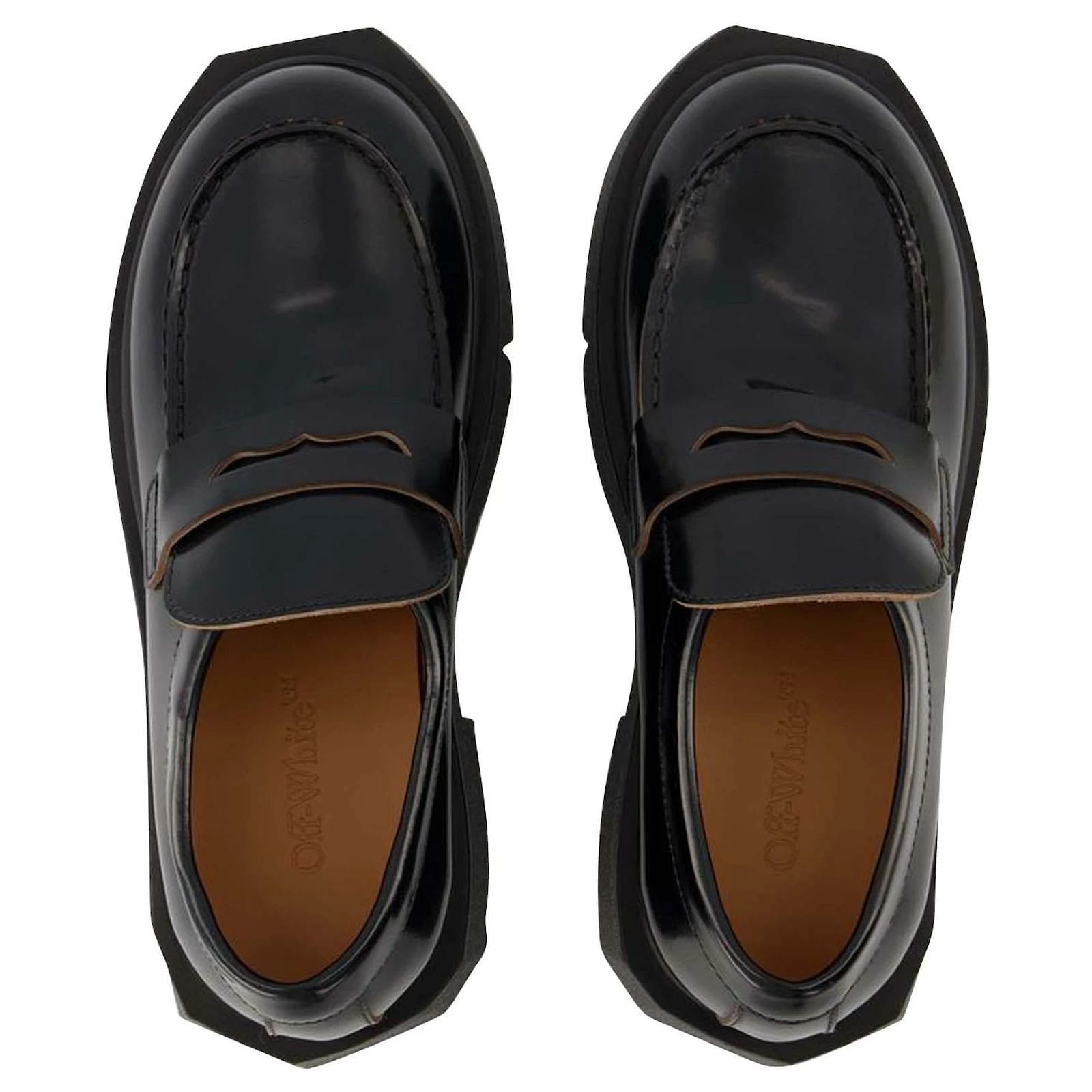 Off-White Sponge Loafer Ankle Boots - Off White - Black/Militaire - Leather 4 Off-White Sponge Loafer Ankle Boots - Off White - Black/Militaire - Leather - Image 4