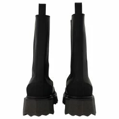 Off-White Off White Sponge Sole High Chelsea Boots In Black/Green Leather Khaki -winter shoes Sales 2023 808950 3