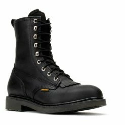 Men’s Bonanza Boondocks 8-Inch Goodyear Welts Work Boots Black