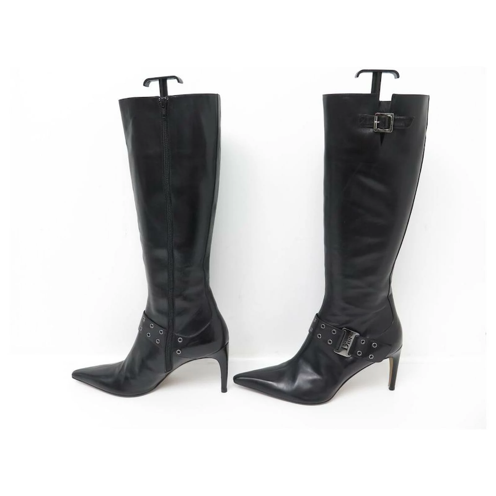 CHRISTIAN DIOR SHOES STREET BOOTS 41.5 BLACK LEATHER LEATHER BOOTS 2 CHRISTIAN DIOR SHOES STREET BOOTS 41.5 BLACK LEATHER LEATHER BOOTS - Image 2