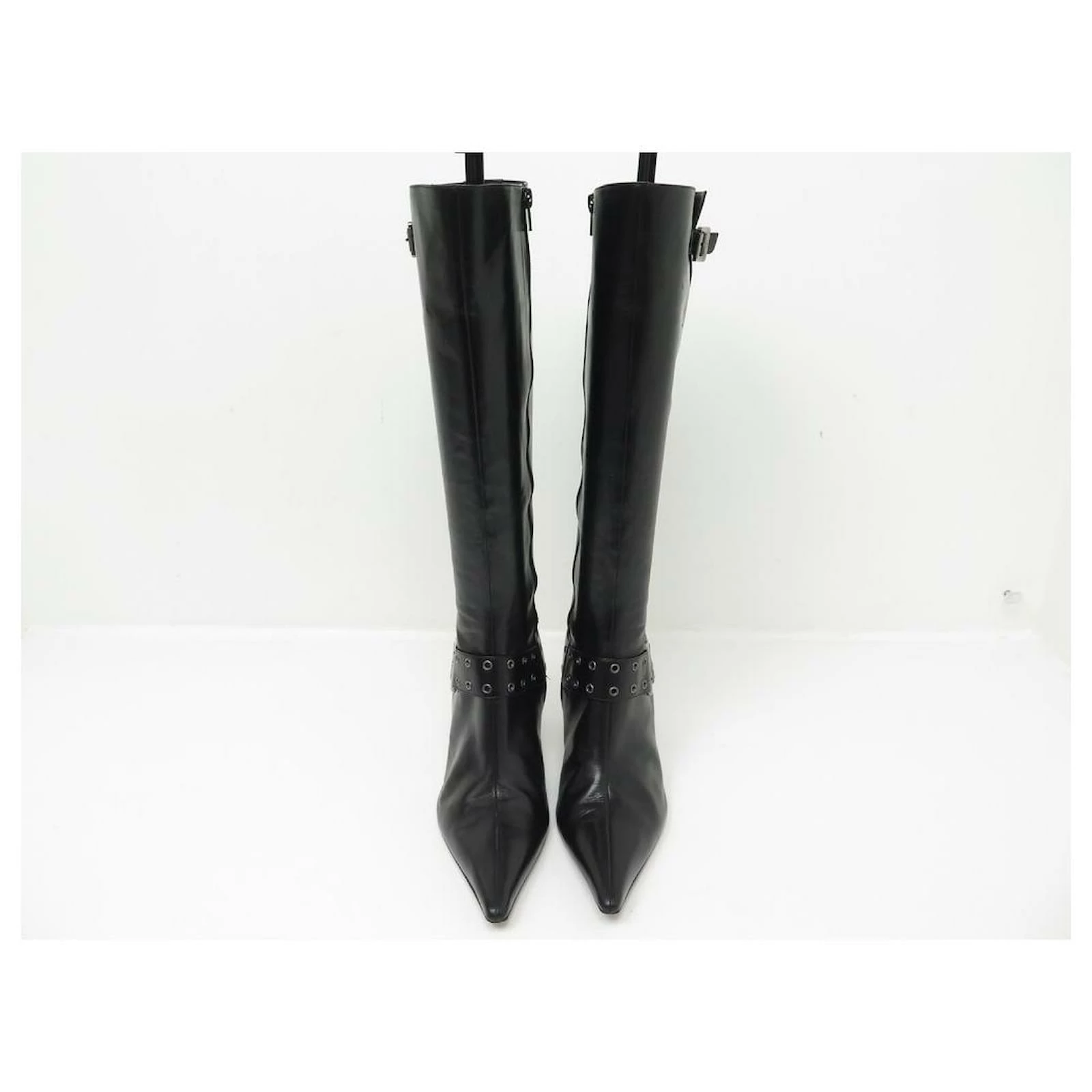 CHRISTIAN DIOR SHOES STREET BOOTS 41.5 BLACK LEATHER LEATHER BOOTS 5 CHRISTIAN DIOR SHOES STREET BOOTS 41.5 BLACK LEATHER LEATHER BOOTS - Image 5