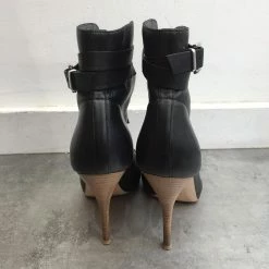 GIANVITO ROSSI Ankle Boots T.eu 37 Leather Black -winter shoes Sales 2023 822545 3