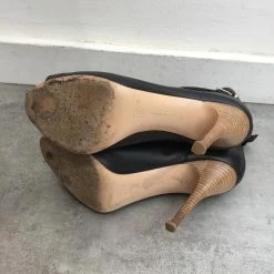 GIANVITO ROSSI Ankle Boots T.eu 37 Leather Black -winter shoes Sales 2023 822545 4