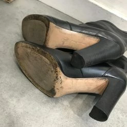 GIANVITO ROSSI Ankle Boots T.eu 37.5 Leather Black -winter shoes Sales 2023 822547 5