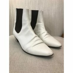 Céline CELINE Ankle Boots T.eu 41 Leather White 9 Céline CELINE Ankle Boots T.eu 41 Leather White -winter shoes Sales 2023 822595 3