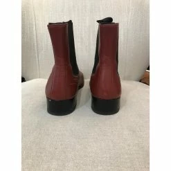Céline CELINE Ankle Boots T.eu 40 Leather Dark Red -winter shoes Sales 2023 822598 4
