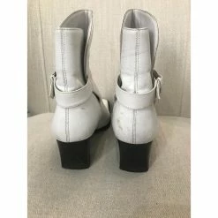 CHANEL Ankle Boots T.eu 37 Leather White -winter shoes Sales 2023 822599 5