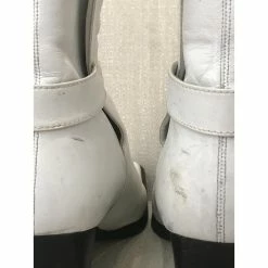 CHANEL Ankle Boots T.eu 37 Leather White -winter shoes Sales 2023 822599 6