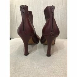 Céline CELINE Ankle Boots T.eu 40 Leather Dark Red -winter shoes Sales 2023 822600 4