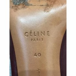 Céline CELINE Ankle Boots T.eu 40 Leather Dark Red -winter shoes Sales 2023 822600 5