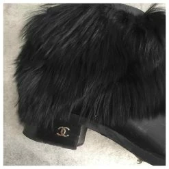 CHANEL Ankle Boots T.eu 37.5 Leather Black -winter shoes Sales 2023 822601 5