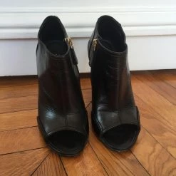 CHANEL Ankle Boots T.eu 36 Leather Black -winter shoes Sales 2023 822603 3