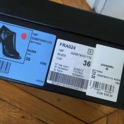 CHANEL Ankle Boots T.eu 36 Leather Black -winter shoes Sales 2023 822603 6