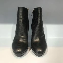 DIOR Ankle Boots T.eu 37.5 Leather Black -winter shoes Sales 2023 822617 3
