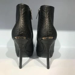 DIOR Ankle Boots T.eu 37.5 Leather Black -winter shoes Sales 2023 822617 4