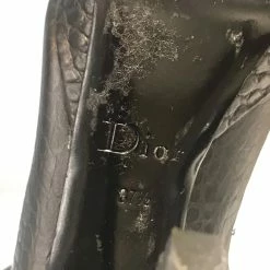 DIOR Ankle Boots T.eu 37.5 Leather Black -winter shoes Sales 2023 822617 6