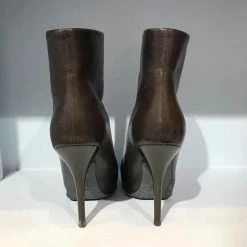 LANVIN Ankle Boots T.eu 37.5 Leather Brown -winter shoes Sales 2023 823501 5