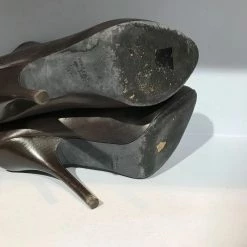 LANVIN Ankle Boots T.eu 37.5 Leather Brown -winter shoes Sales 2023 823501 7