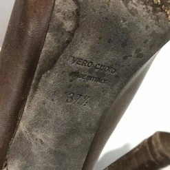 LANVIN Ankle Boots T.eu 37.5 Leather Brown -winter shoes Sales 2023 823501 8