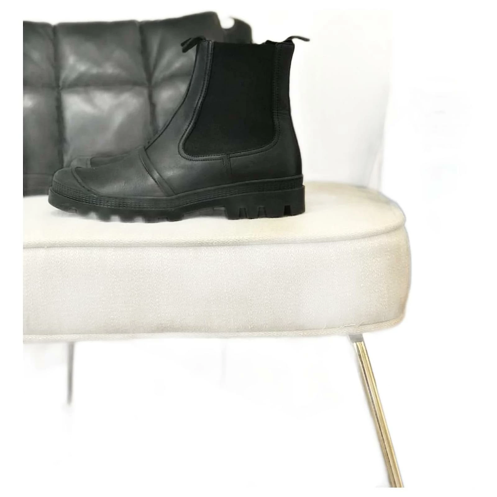 LOEWE Ankle Boots T.eu 38 Leather Black 2 LOEWE Ankle Boots T.eu 38 Leather Black - Image 2