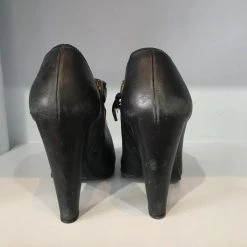 MIU MIU Ankle Boots T.eu 37 Leather Black -winter shoes Sales 2023 823516 4