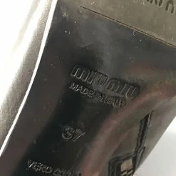 MIU MIU Ankle Boots T.eu 37 Leather Black -winter shoes Sales 2023 823516 6