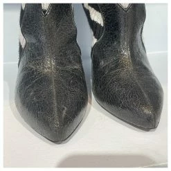 SONIA RYKIEL Ankle Boots T.eu 38 Leather Black -winter shoes Sales 2023 823525 3