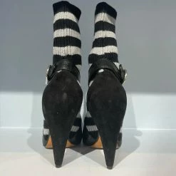 SONIA RYKIEL Ankle Boots T.eu 38 Leather Black -winter shoes Sales 2023 823525 4