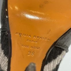 SONIA RYKIEL Ankle Boots T.eu 38 Leather Black -winter shoes Sales 2023 823525 6