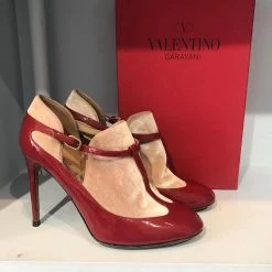 VALENTINO GARAVANI Ankle Boots T.eu 38 Patent Leather Red -winter shoes Sales 2023 823534 8