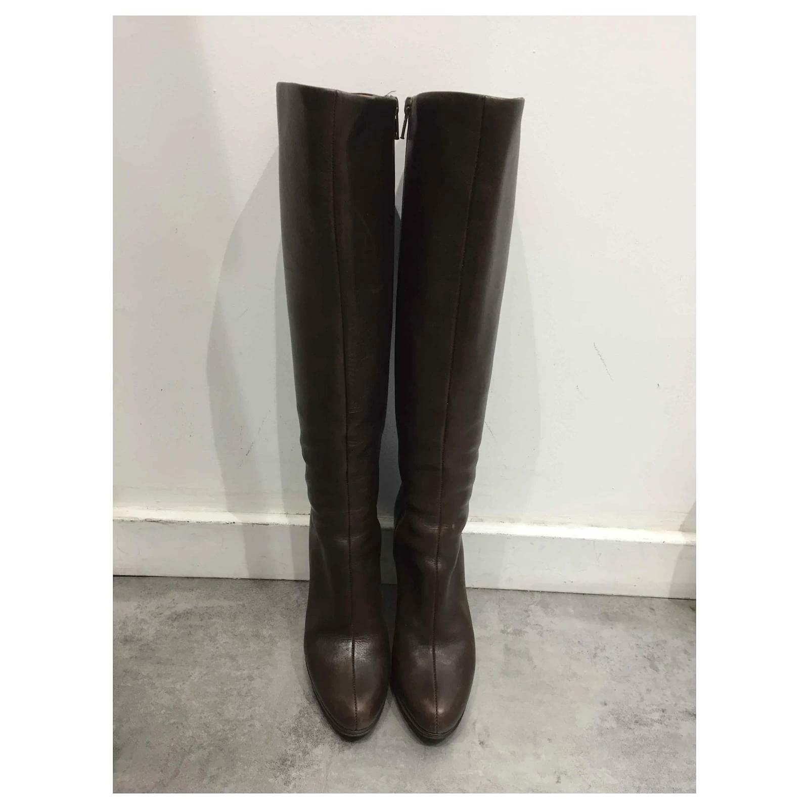 Alaïa ALAIA Boots T.eu 35 Leather Brown 2 Alaïa ALAIA Boots T.eu 35 Leather Brown - Image 2