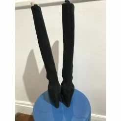 Céline CELINE Boots T.eu 37.5 Leather Black -winter shoes Sales 2023 823551 4